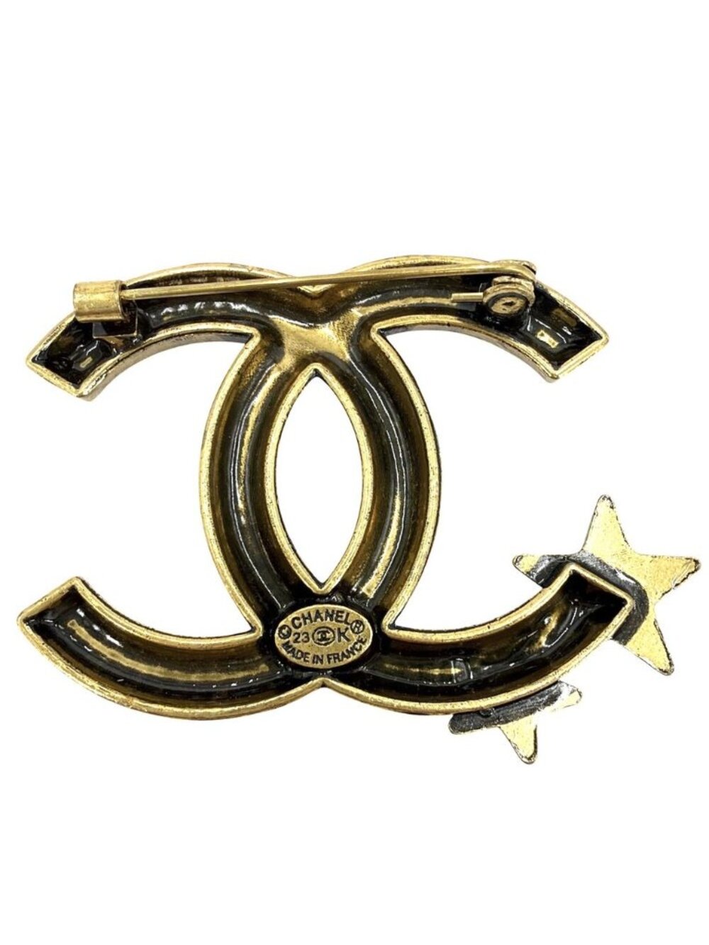 Chanel Brooch CC Logo Star Rhinestone - Picture 2 of 4